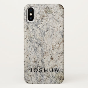 マーブルストーン電話/iPadケース名前をカスタムする iPhone X ケース