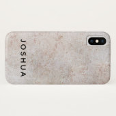 マーブルストーン電話/iPadケース名前をカスタムする Case-Mate iPhoneケース (裏面(横))