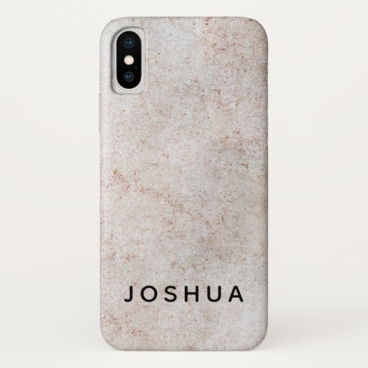 マーブルストーン電話/iPadケース名前をカスタムする Case-Mate iPhoneケース (裏面)