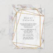 マーブルズ結婚ゲスト詳細 エンクロージャーカード (正面/裏面)
