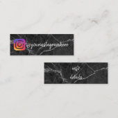 マーブルソーシャルメディアビジネスカード スキニー名刺 (正面/裏面)