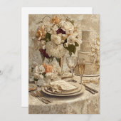 マーブルドバウズ | ホワイト ヴェインズ 招待状 (正面/裏面)