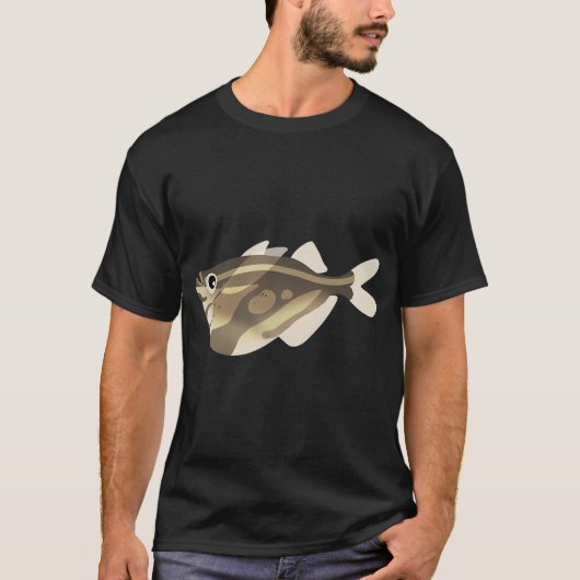 マーブルハチェットフィッシュ (C. strigata) Tシャツ (正面)