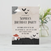 マーブルハロウィーン誕生日 招待状 (スタンド正面)