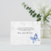 マーブルバタフライ葬儀記念サンキューカード サンキューカード (スタンド正面)