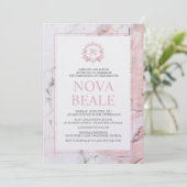 マーブルバプテスマ招待状 招待状 (スタンド正面)