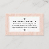 マーブルバラエレガントヴィンテージウェディングサイト エンクロージャーカード (正面)
