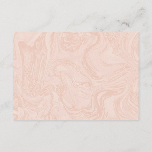 マーブルバラエレガントヴィンテージウェディング詳細インサート エンクロージャーカード (裏面)