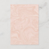 マーブルバラエレガントヴィンテージウェディング詳細 エンクロージャーカード (裏面)