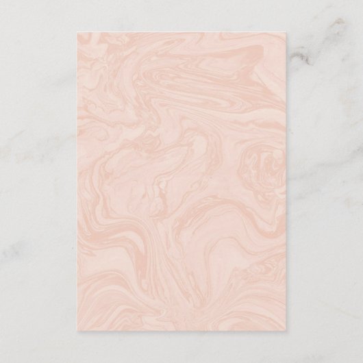 マーブルバラエレガントヴィンテージウェディング詳細 エンクロージャーカード (裏面)