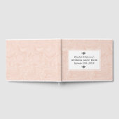 マーブルバラエレガントヴィンテージウェディング ゲストブック (全面)