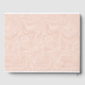 マーブルバラエレガントヴィンテージウェディング ゲストブック (裏面)