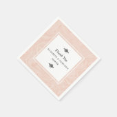 マーブルバラエレガントヴィンテージウェディング スタンダードカクテルナプキン (角)