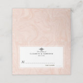 マーブルバラエレガントヴィンテージウェディング プレイスカード (外部開封)
