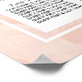 マーブルバラエレガントヴィンテージ結婚式のシーティングチャート ポスター (角)