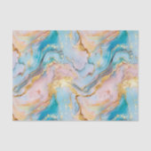 マーブルパステルズ&ゴールドフォイルルック 薄葉紙 (正面)