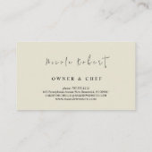 マーブルパティスリーシェフベーカリーピンククリーム 名刺 (裏面)