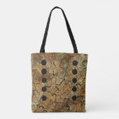 マーブルパーソナライズされたトート トートバッグ (裏面)