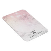 マーブルパーソナライズされたバラグリッター マグネット (右側)