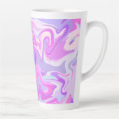 マーブルピンクパープルターコイズ カフェラテマグ (右)