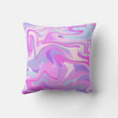 マーブルピンクパープルターコイズ クッション (裏面)