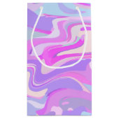 マーブルピンクパープルターコイズ スモールペーパーバッグ (裏面)