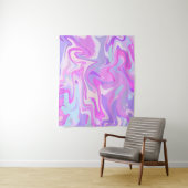 マーブルピンクパープルターコイズ タペストリー (インサイチュ)