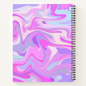 マーブルピンクパープルターコイズ ノートブック (裏面)