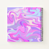 マーブルピンクパープルターコイズ ノートブック (裏面)