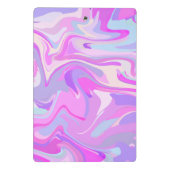 マーブルピンクパープルターコイズ ミニクリップボード (裏面)