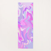 マーブルピンクパープルターコイズ ヨガマット (裏面)
