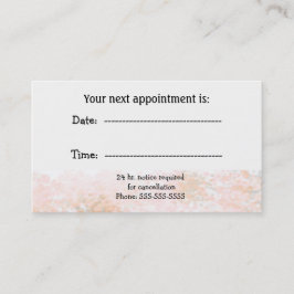 マーブルピーチスペシャリストアポイントメント 予約カード