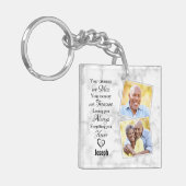 マーブルファミリーフォト悔やみや弔慰記念碑 キーホルダー (正面左)