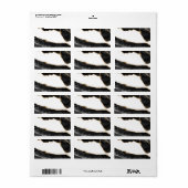 マーブルフェイクアゲートブラックストーンスタイリッシュラグジュアリー金ゴールド ラベル (フルシート)