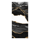 マーブルフェイクアゲートブラックストーンラグジュアスタイリッシュリー ラックカード (裏面)