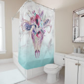 マーブルフェイクグラデーション&ボカラフルホスカル シャワーカーテン (インサイチュ)