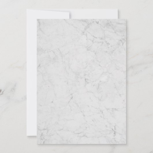 マーブルフェイクバラ金ゴールドキンセアニェラ招待状 招待状 (裏面)