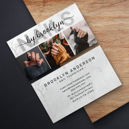 マーブルフォトタイポグラフィネイルアーティスト 名刺