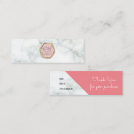 マーブルブティック衣料ブランディングサイズつるラベル スキニー名刺