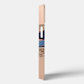 マーブルブルーグリッターフェイク金ゴールドグリッタースパークル Case-Mate iPhoneケース (裏面 / 右)