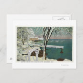 マーブルヘッドハーバーの冬の景色 ポストカード (正面/裏面)