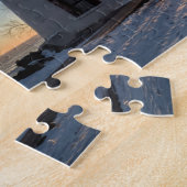 マーブルヘッドライトハウスウィンターサンライズ ジグソーパズル (側面)