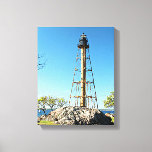 マーブルヘッドライトハウスマサチューセッツキャンバスプリント キャンバスプリント