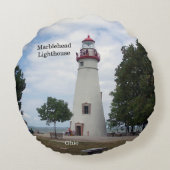 マーブルヘッドライトハウスラウンドピロー ラウンドクッション (裏面)