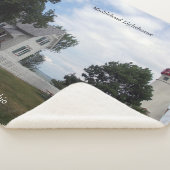 マーブルヘッドライトハウスワイドシェルパ毛布 シェルパブランケット (3/4)