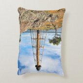 マーブルヘッドライトハウス，マサチューセッツ州アクセント枕 アクセントクッション (裏面(縦))