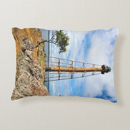 マーブルヘッドライトハウス，マサチューセッツ州アクセント枕 アクセントクッション (裏面)