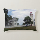 マーブルヘッド灯台の両面アクセントピロー アクセントクッション (正面)