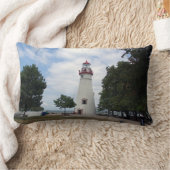 マーブルヘッド・ライトの腰枕 ランバークッション (ブランケット)