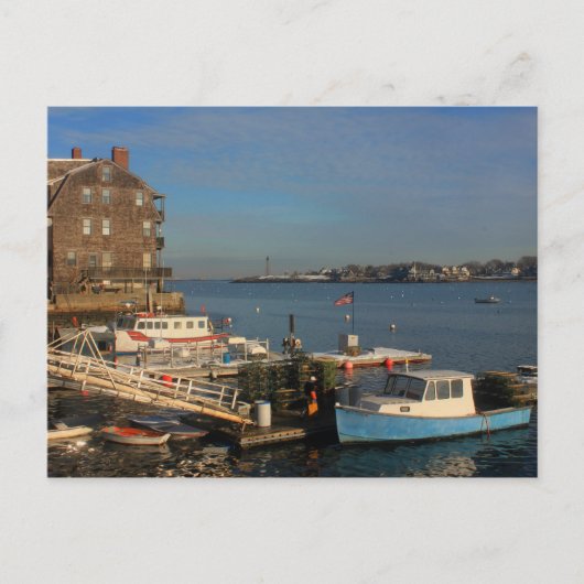 マーブルヘッドMAウォーターフロント ポストカード (正面)